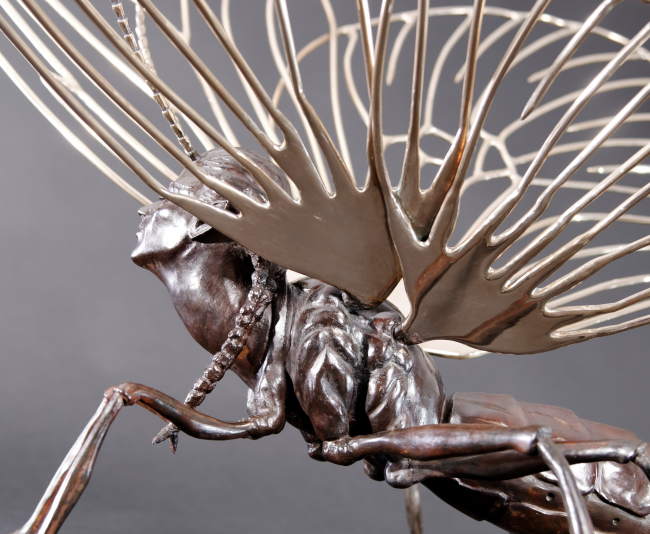LE PAPILLON, sculpture en bronze