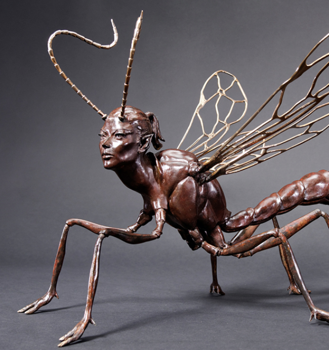 L’ICHNEUMON, sculpture en bronze